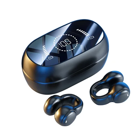 YSS M47 Wireless Ear-Clip Bluetooth Earbuds with Hi-Fi Sound, Touch Control and Digital Battery Display