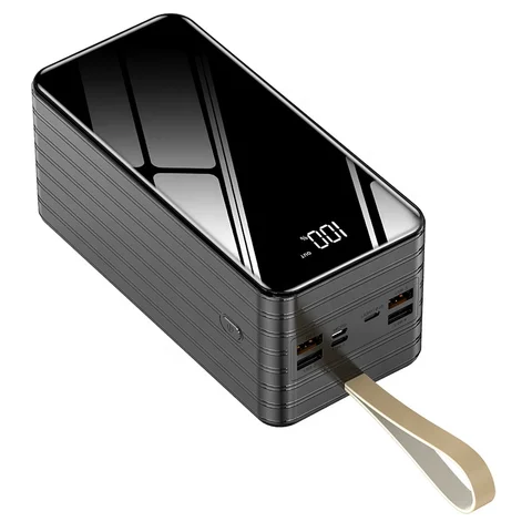SPO YM327 100000mAh 10W High-Capacity Power Bank with 4 USB Outputs, LED Display and Built-in Flashlight