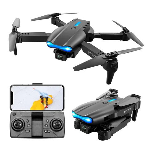 LTF888 E99 Pro Foldable Dual Camera RC Quadcopter Drone – 21–30 Minutes Flight Time, Wind Resistance, Black