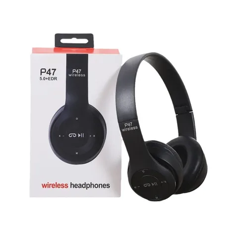 SZZR P47 Wireless Bluetooth 5.0 Over-Ear Gaming Headphones – Hi-Fi Sound, Active Noise Cancellation, 31–40ms Low Latency, AAC Audio, Type-C Charging